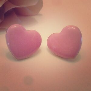 💗Pink‎ Heart Earrings💗